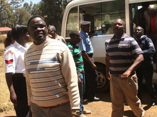 Some of the MCAs arrive at the courts in Eldoret to face abuse of office charges on Monday /MATHEWS NDANYI