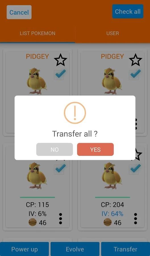 Android application GO Manager - For Pokémon GO screenshort