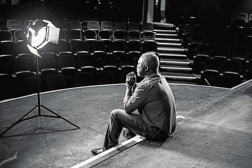 UNSHACKLED MIND: Actor and activist John Kani being photographed by Adrian Steirn for the 21 Icons project at the Market Theatre