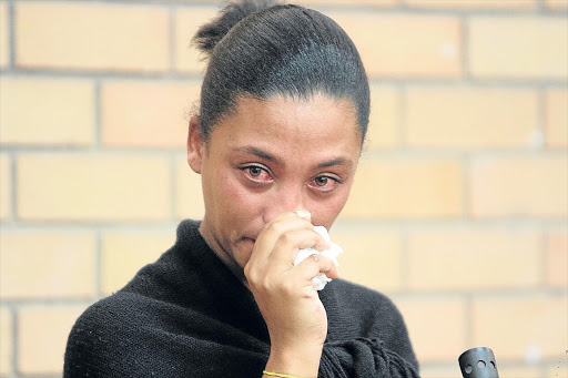 TRAGIC TALE: Melice Jacobs, 29, yesterday told the Mthatha Magistrate’s Court that four frozen babies were hers and that she miscarried four times as a result of physical abuse from her now late boyfriend Picture: LULAMILE FENI