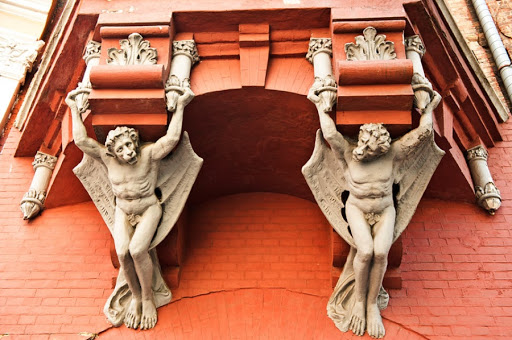 Winged Statues