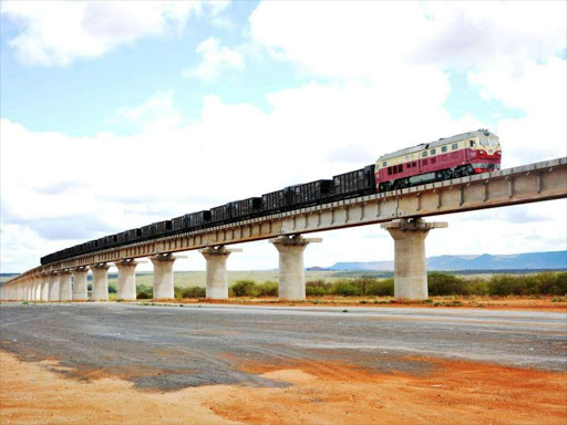 Standard gauge Railway at Tsavo bridge.Photo Courtesy