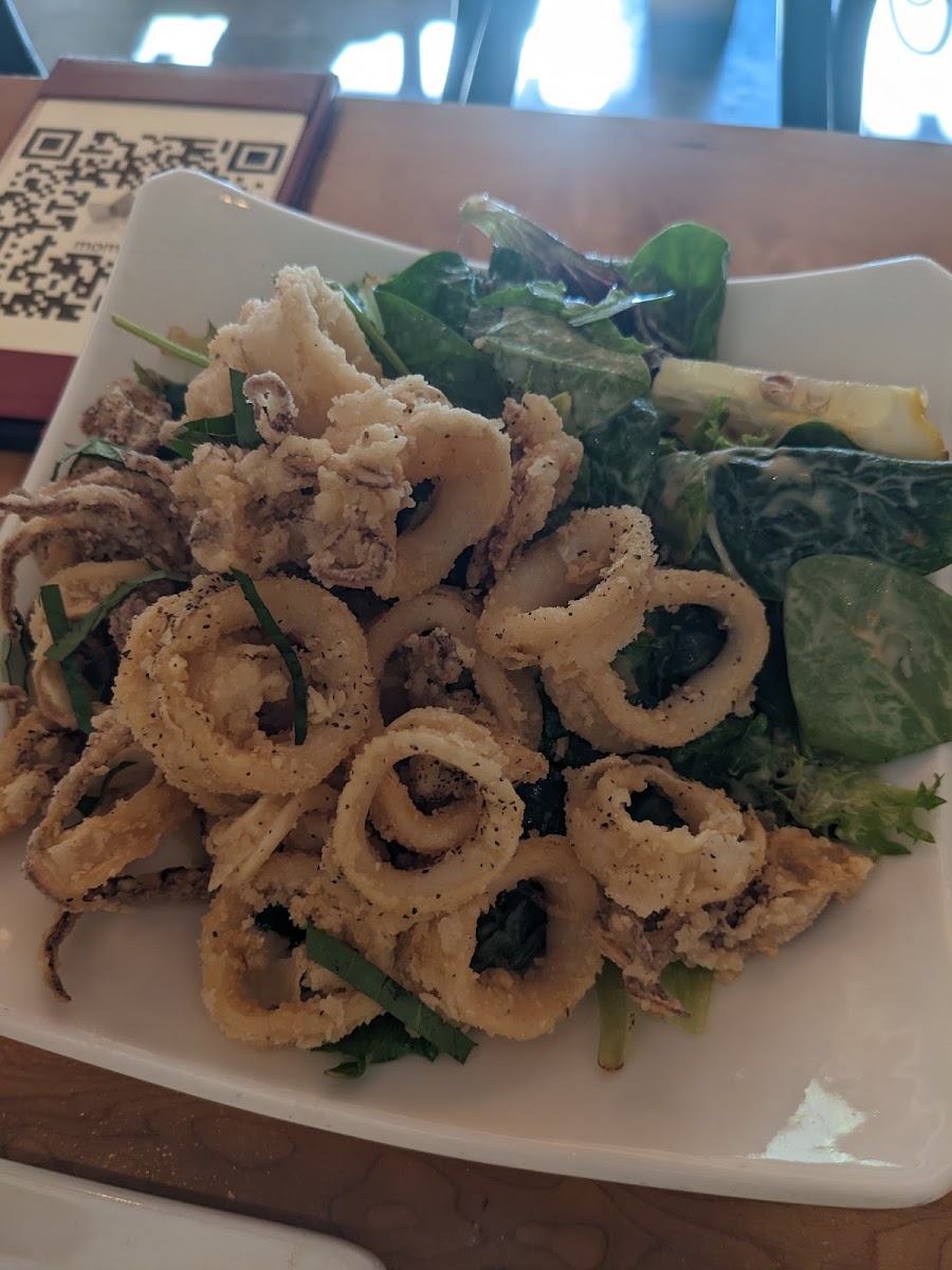 Fried Calamari (GF, chewy and gross)