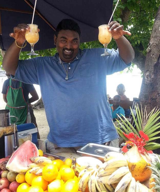 Streetfood vendor in Grand Bay