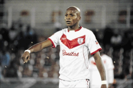 REST IN PEACE: Richard 'Kimberley Express' Henyekane of Free State Stars died early on Tuesday after a horrible crash. Henyekane, who started his professional career at Lamontville Golden Arrows, will be buried in his hometown Kimberley tomorrow photo: Philip Maeta/ Gallo Images