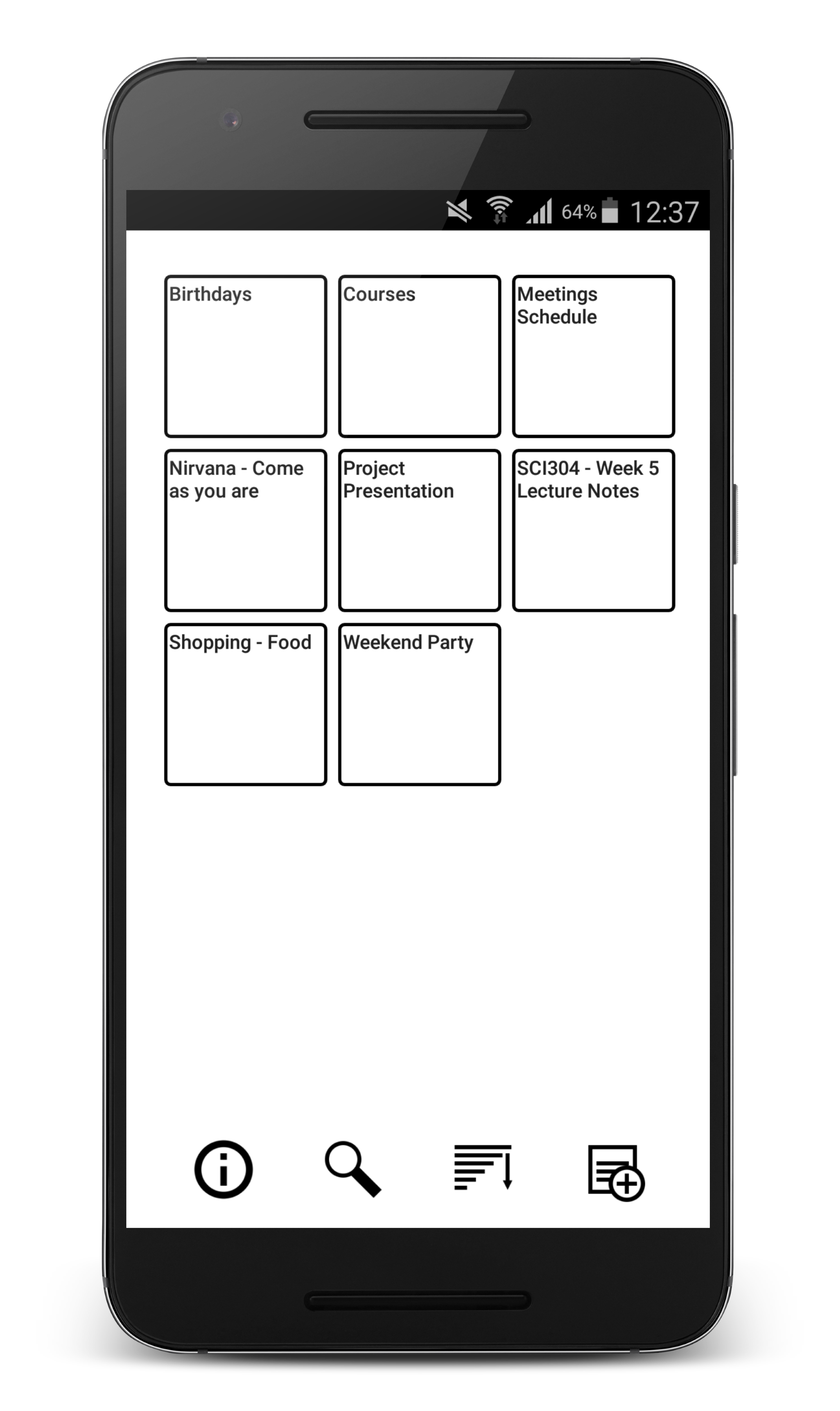 Android application Simple Notes screenshort