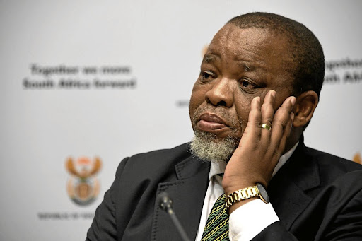 Mineral resources and energy minister Gwede Mantashe has tested positive Covid-19. Picture: BABA JIYANE