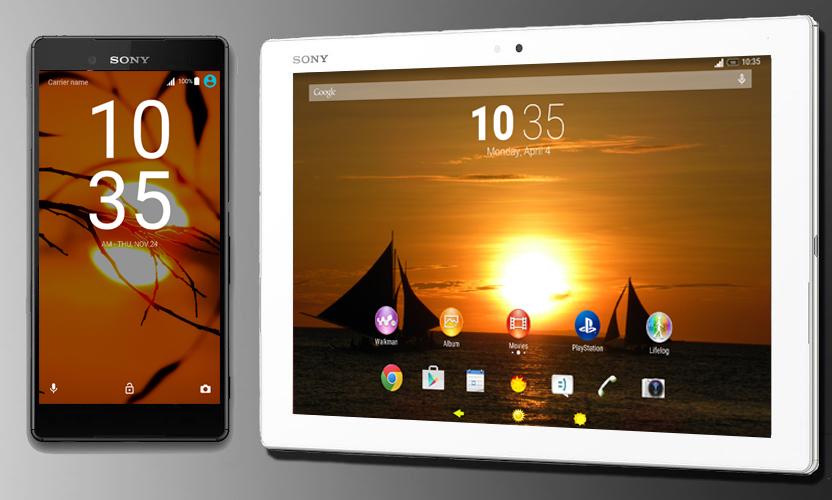 Android application sunset-xperia-theme screenshort
