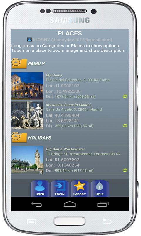 Android application Latitude Longitude GPS Full screenshort