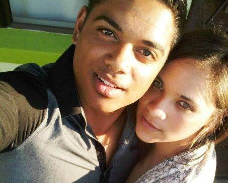 Miché Solomon with her former boyfriend, Qaasim Coetzee, who is the father of her daughter Sofia, born in February 2017.