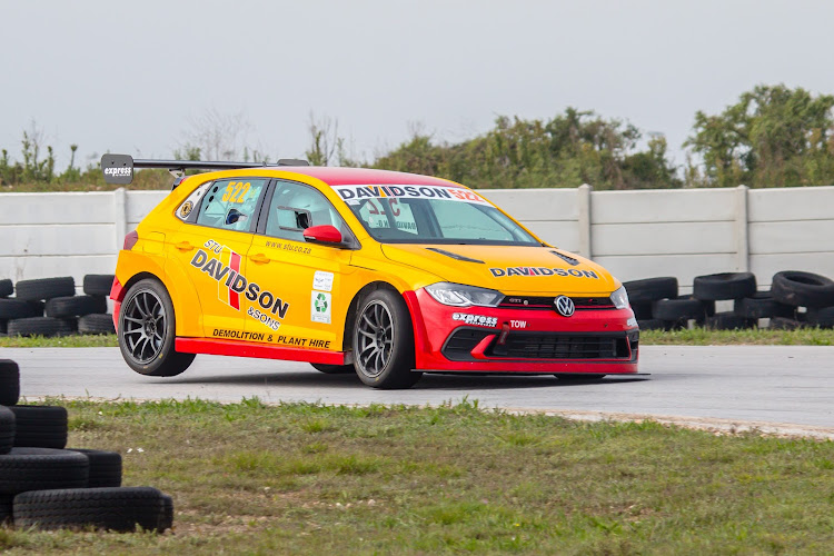Nick Davidson powers his way to victory at Aldo Scribante Raceway in his VW SupaPolo