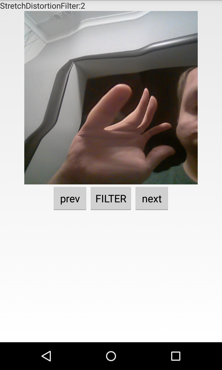 Android application Camera Filters Demo screenshort