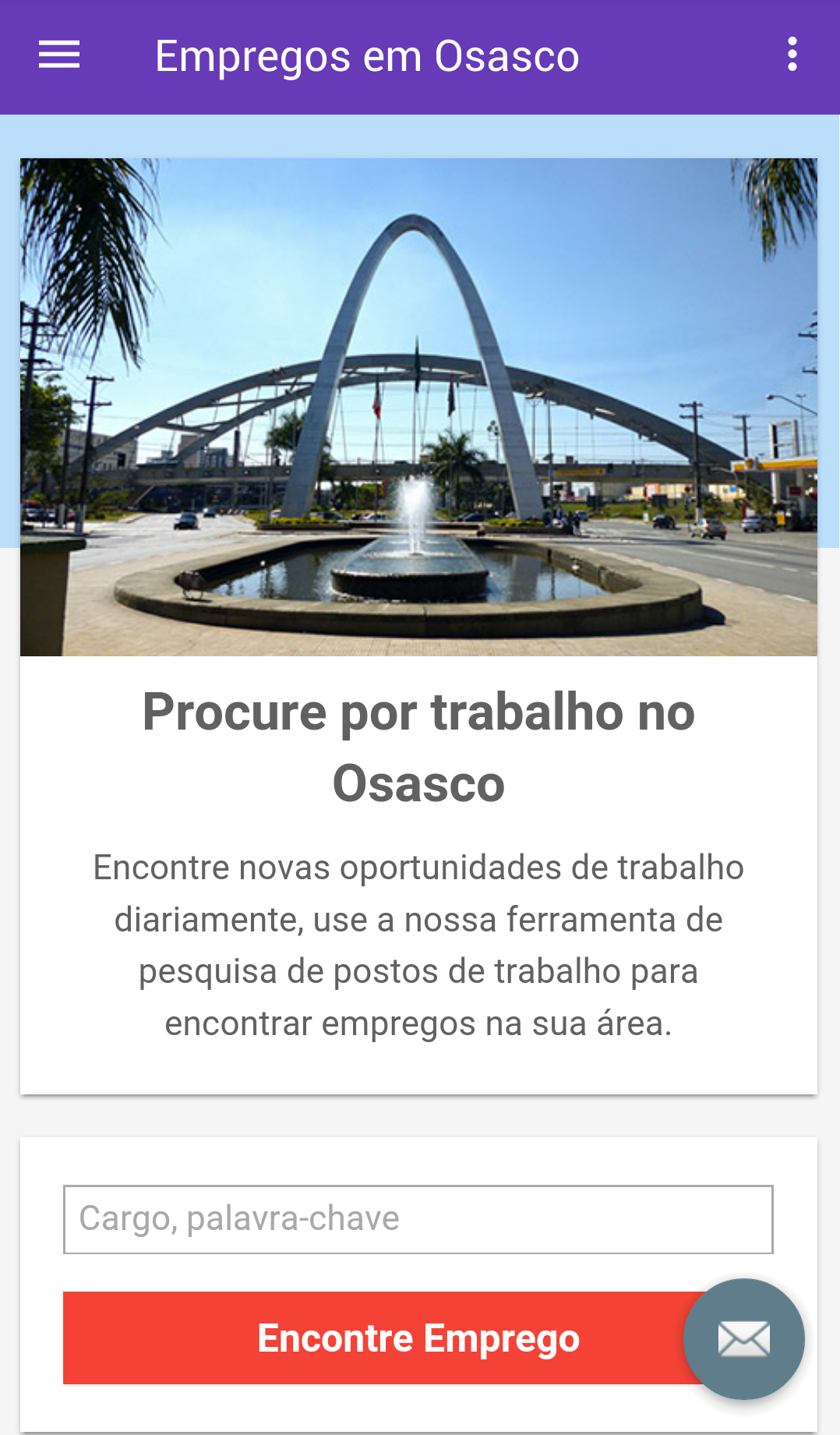 Android application Empregos em Osasco, Brasil screenshort