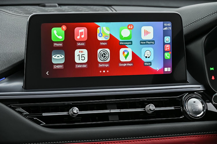 10.25-inch touchscreen infotainment system offers both Apple CarPlay and Android Auto integration.