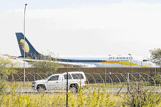 The Gupta familys' chartered aeroplane at Air Force Base Waterkloof. File photo.