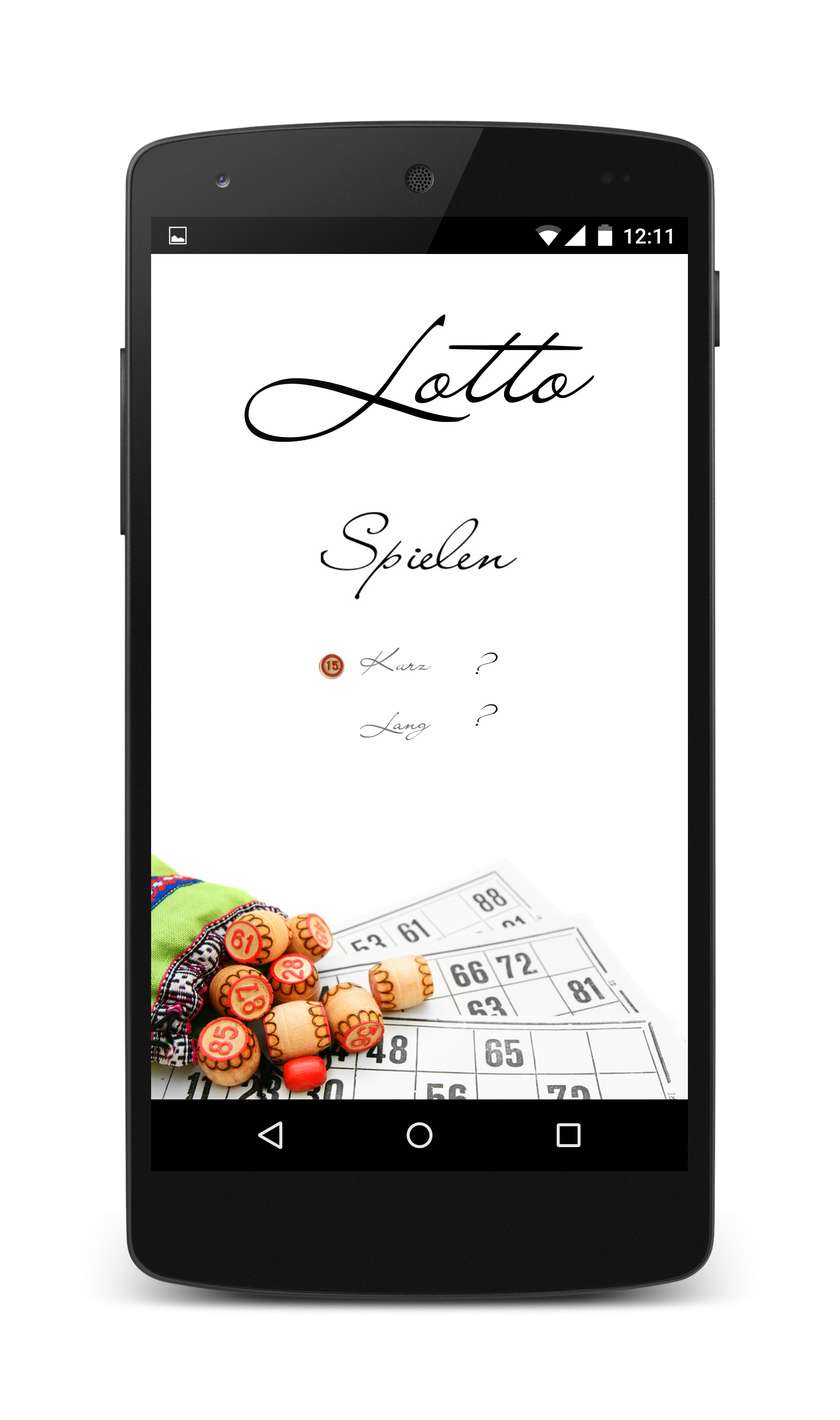 Android application Lotto screenshort