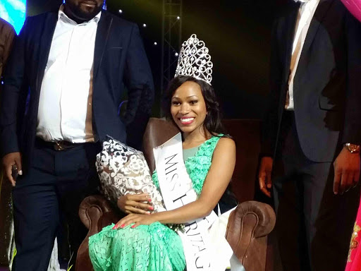 CROWNING MOMENT: Gospel singer Lusanda Mcinga with aSport, Recreation, rts and culture MEC Pemmy Majodina. Mcinga was one of four Eastern Cape winners at the , Dumi Mkokstad, Butho Vuthela and Pastor André Roebert shone at the SABC Crown Gospel Awards in Durban that were held at the Durban ICC on Sunday