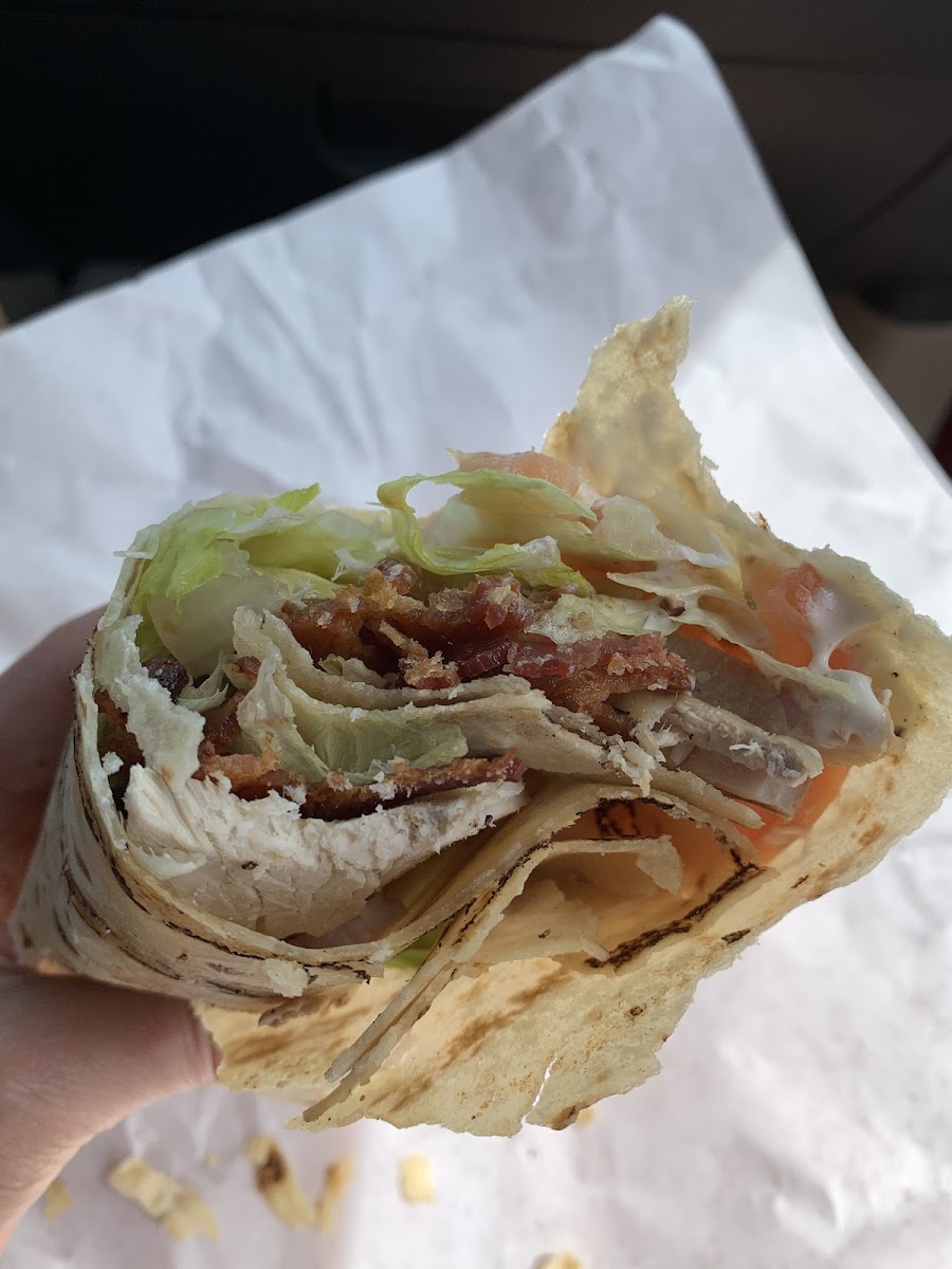 Turkey Terrific on G-free Wrap