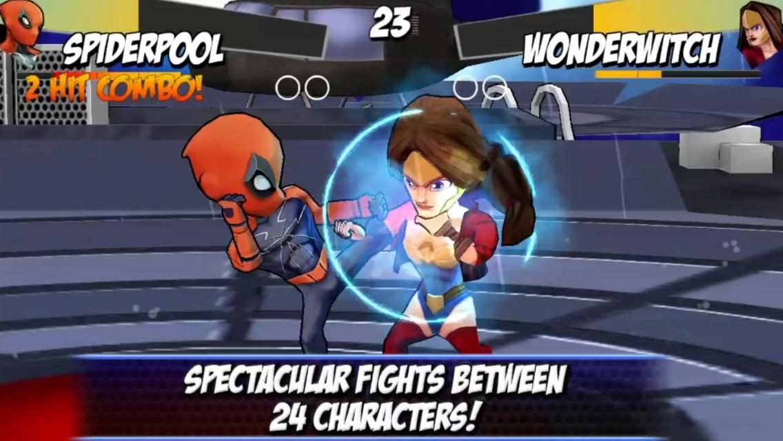 Android application Superheroes Fighting Games screenshort