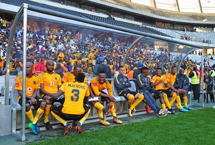 Kaizer Chiefs bench after the Absa Premiership 2017/18 game between Ajax Cape Town and Kaizer Chiefs at Cape Town Stadium on 12 May 2018.