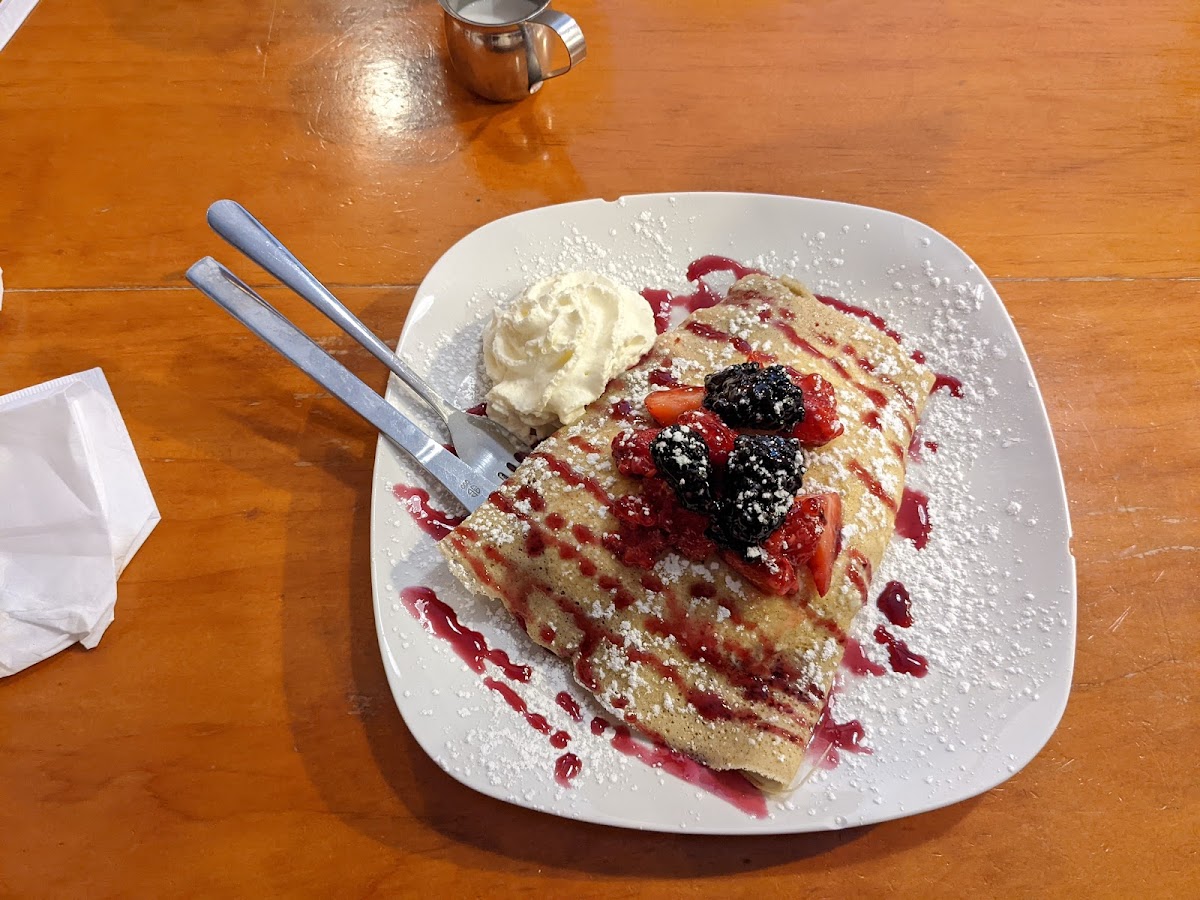 Gluten-Free Crepes at Wunderbar Coffee & Crepes