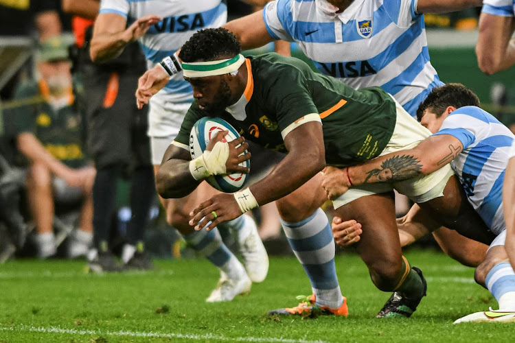 Siya Kolisi of South Africa during The Rugby Championship match against Argentina at Hollywoodbets Kings Park on September 24.