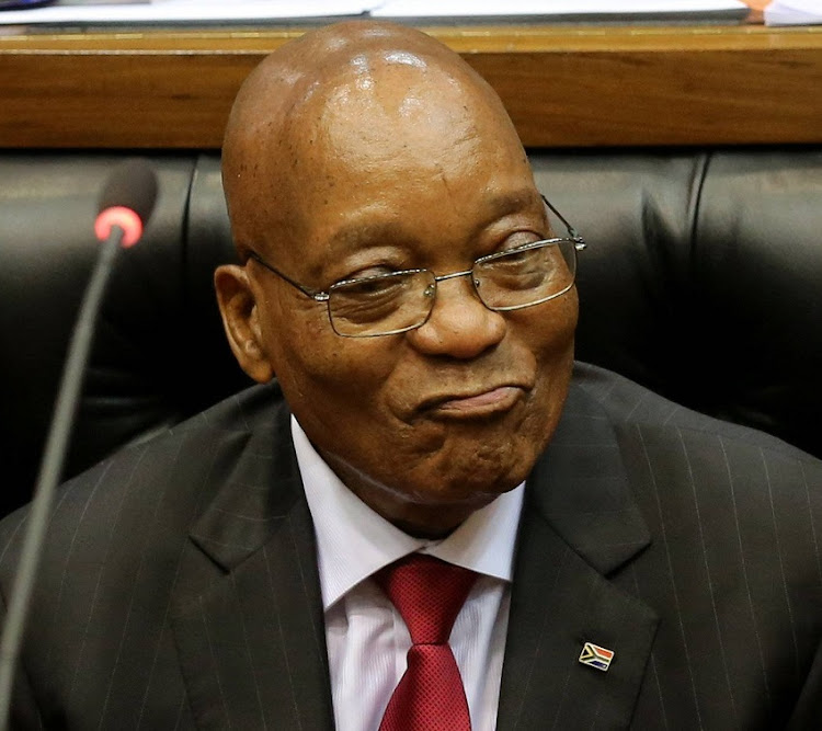 President Jacob Zuma during his State of the Nation Address (SONA) to a joint sitting of the National Assembly and the National Council of Provinces in Cape Town, South Africa.