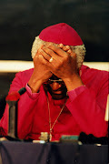 Archbishop Emeritus Desmond Tutu breaks down during hearings of the Truth and Reconciliation Commission in 1997.