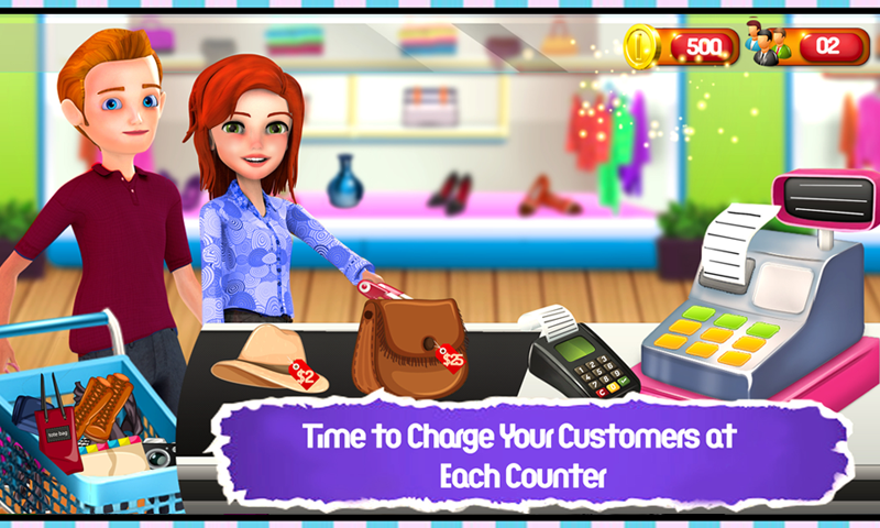 Android application Fashion Store Cashier Girl - Kids Game screenshort