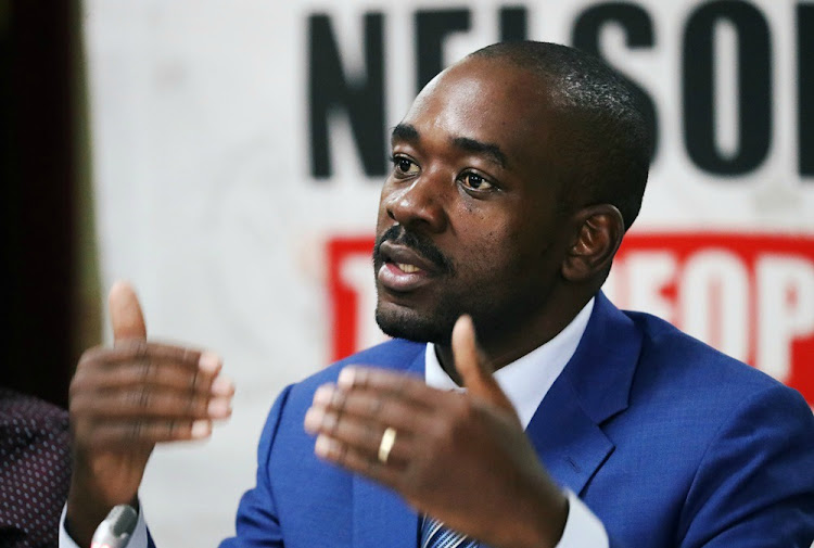 Movement for Democratic Change leader Nelson Chamisa. File photo.