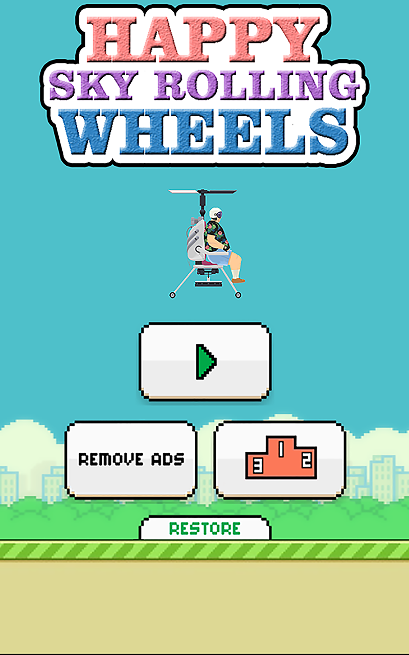 Android application Happy Sky Rolling Wheels screenshort