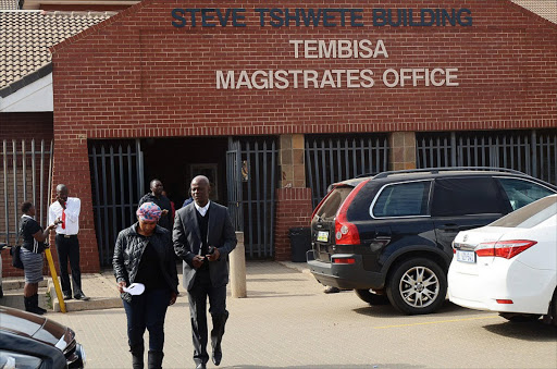 Marks Maponyane appeared in the Tembisa Magistrate Office over allegedly assaulting his wife of many years. PHOTO: Mduduzi Ndzingi