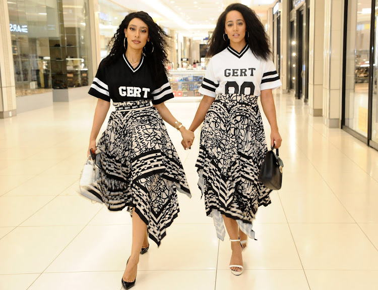 Fashion influencer Sarah Langa twinning with her friend Kla the Real!