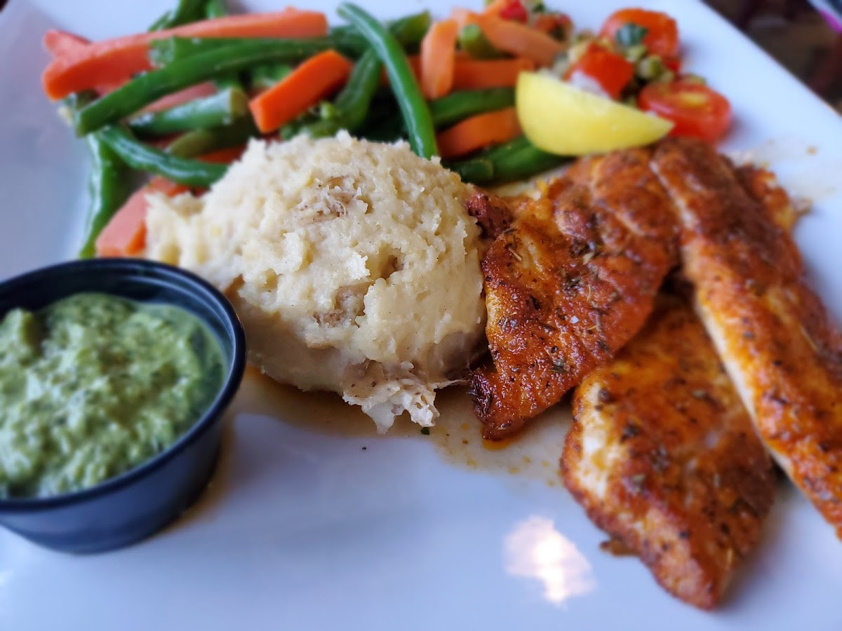 Blackened yellow snapper. AMAZING!