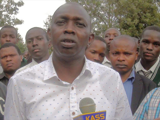 Kapseret MP Oscar Sudi with his supporters at Kesses in Eldoret on March 5th