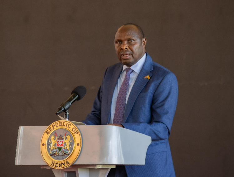 Head of Public Service Felix Koskei during the launch of the Fourth medium term at State House, Nairobi, on March 21, 2024.