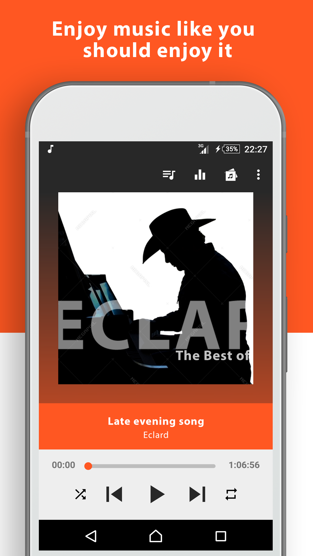 Android application Music Player screenshort