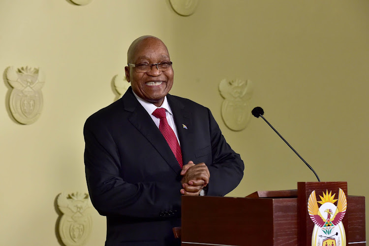 Former president Jacob Zuma got into the festive spirit with the Umlazi Gospel Choir.