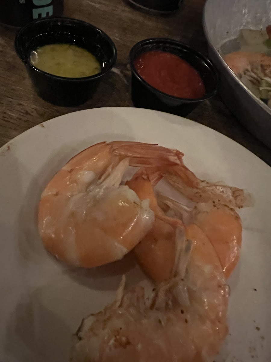 Steamed shrimp