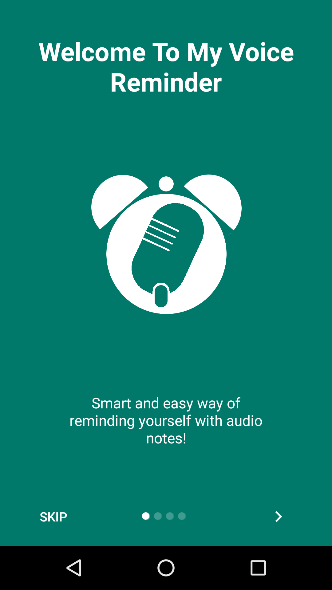 Android application My Voice Reminder screenshort