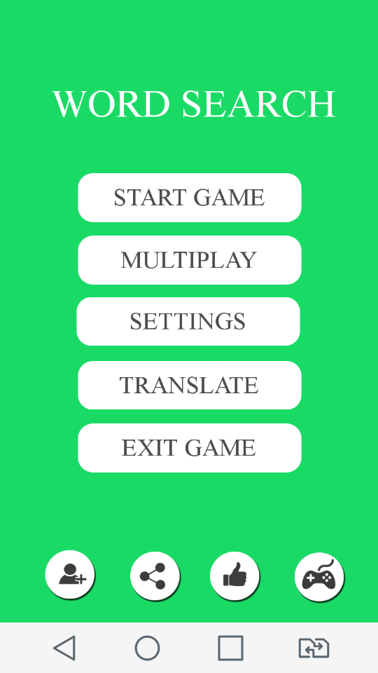 Android application WordSearch screenshort