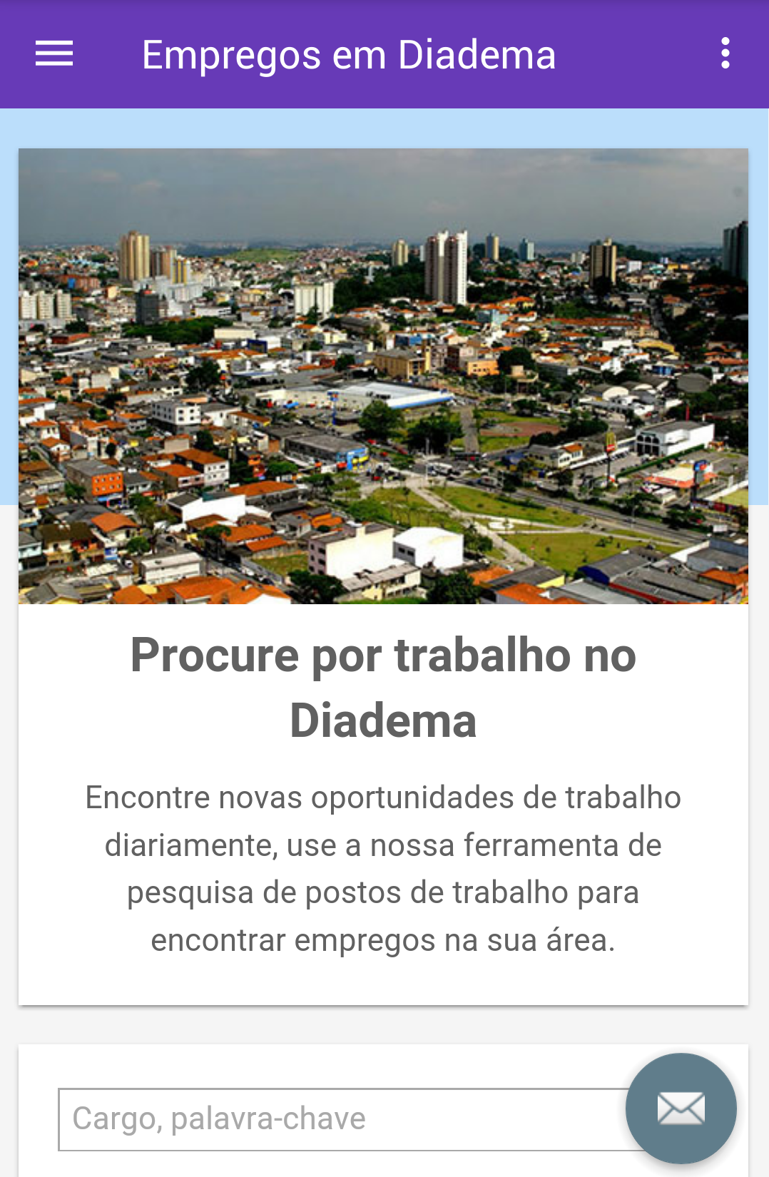 Android application Empregos em Diadema, Brasil screenshort