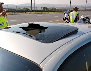 Another stone throwing incident has occurred along the N12.  next to Freedom Park,between the Golden Highway and N1 according to GTP_Trafficstats. Fortunately nobody was injured. 