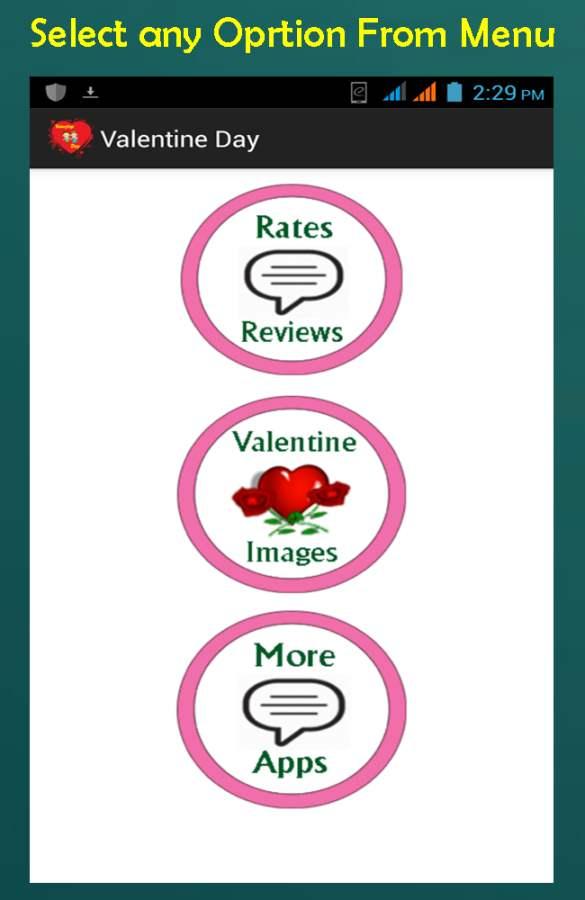 Android application Valentine Day 2016 screenshort