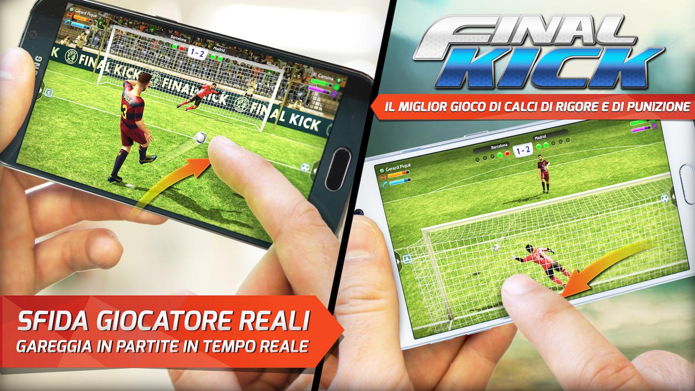 Android application Final kick Best Online football penalty game screenshort