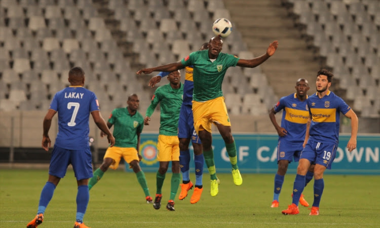 General view during the Absa Premiership match between Cape Town City FC and Golden Arrows at Cape Town Stadium on April 04, 2018 in Cape Town, South Africa.