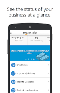 Amazon Seller Business app for Android Preview 1