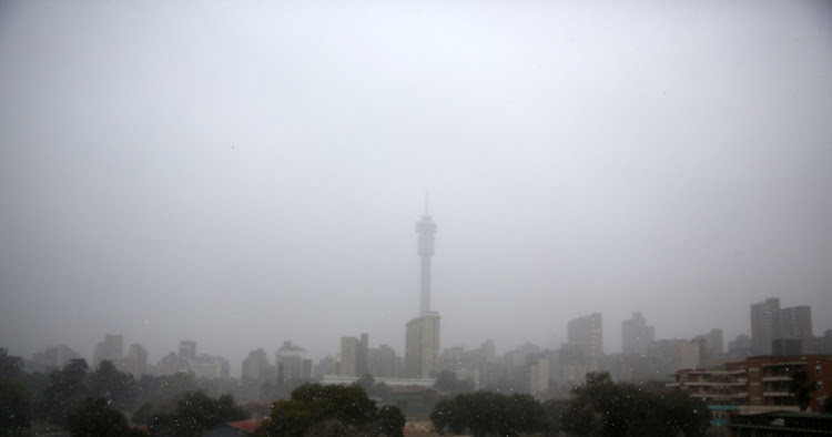 Johanesburg residents woke up to snow on Monday.
