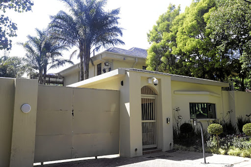 The Mandela house in Houghton where Bongani Fassie occupied a cottage.