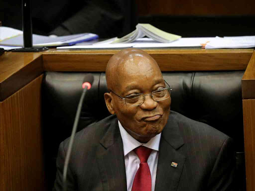 President Jacob Zuma during his State of the Nation Address (SONA) to a joint sitting of the National Assembly and the National Council of Provinces in Cape Town, South Africa, February 9, 2017. /REUTERS